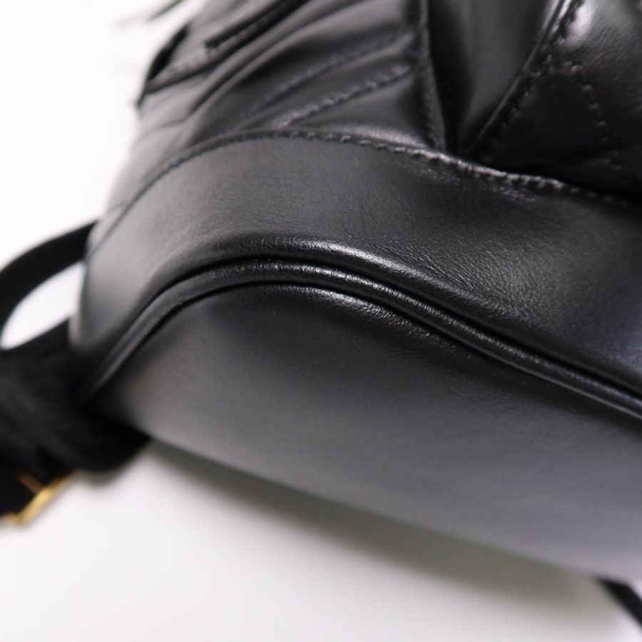 GUCCI 羊皮皮革Backpack金扣背包-11