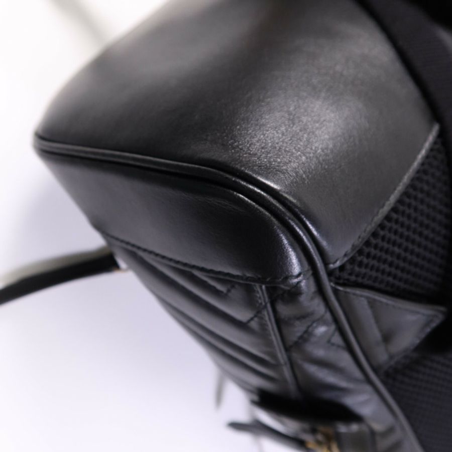 GUCCI 羊皮皮革Backpack金扣背包-12