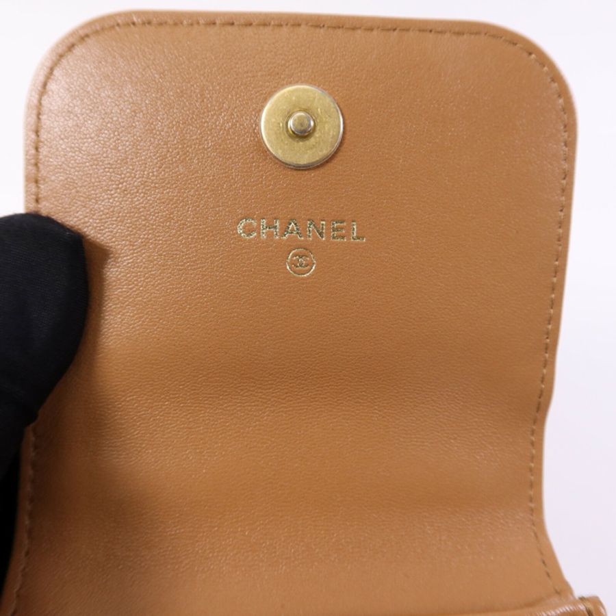 CHANEL 羊皮皮革CHANEL 19 Phone Bag金扣鏈帶手挽肩背兩用袋-13