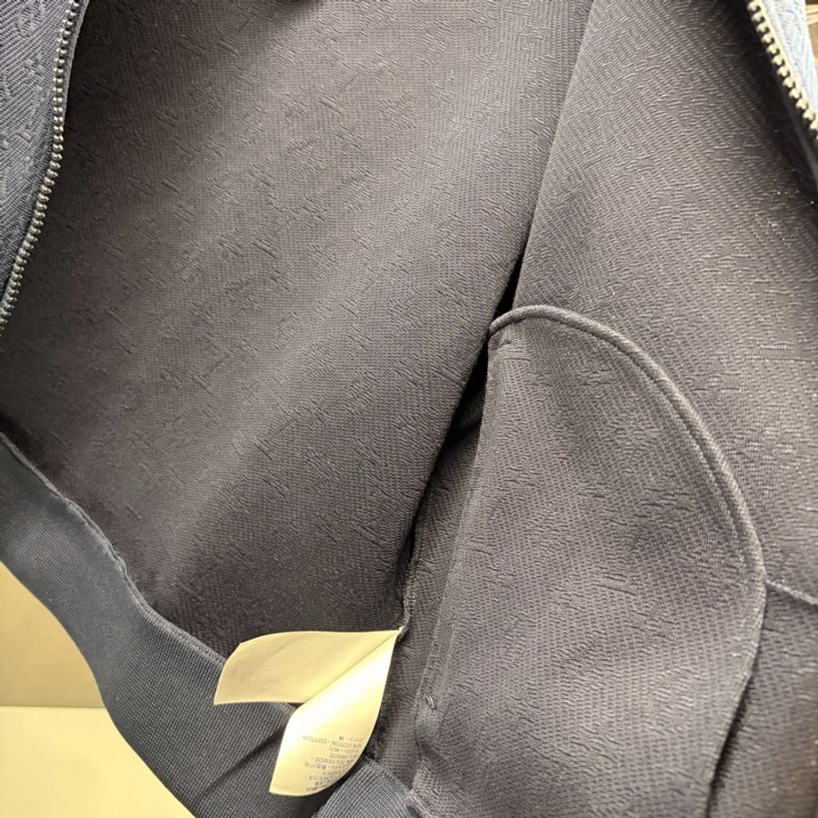Louis Vuitton 全新 深藍色 暗紋 浮雕 老花 外套-16