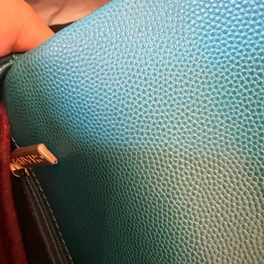 Chanel Coco Handle Small 荔枝牛皮寶石綠色(不包twilly)-16