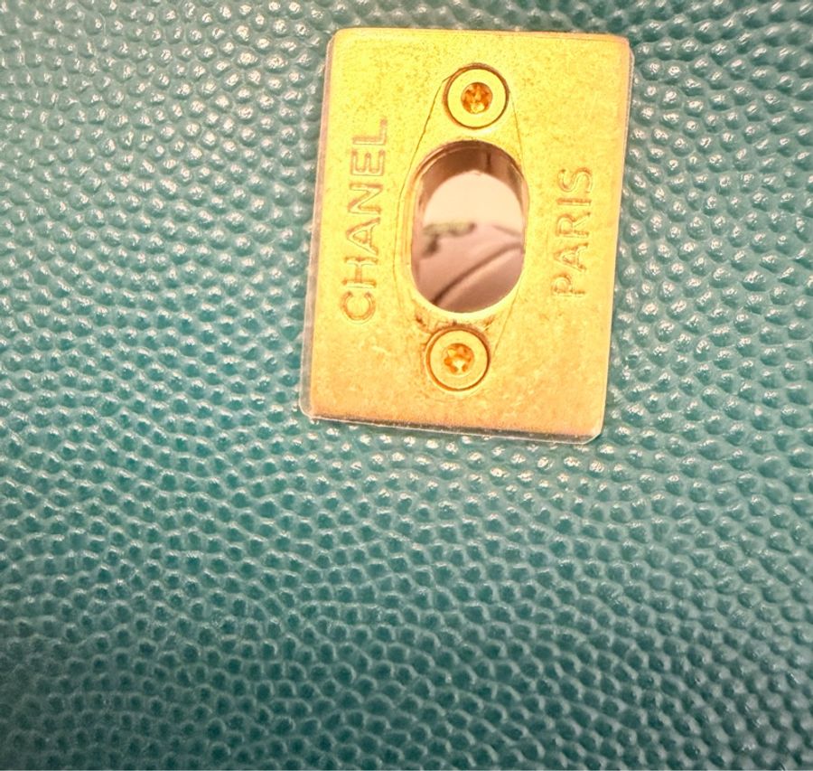 Chanel Coco Handle Small 荔枝牛皮寶石綠色(不包twilly)-18