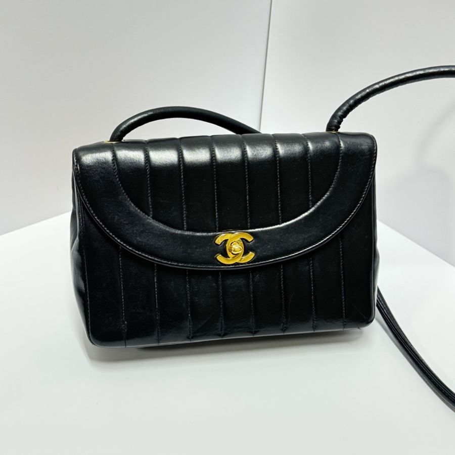 【極新🎁】 Chanel Diana 香奈兒 黛妃包 黑金羊皮 絕版稀有釋出!-9