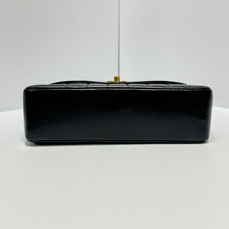 【極新🎁】 Chanel Diana 香奈兒 黛妃包 黑金羊皮 絕版稀有釋出!-12