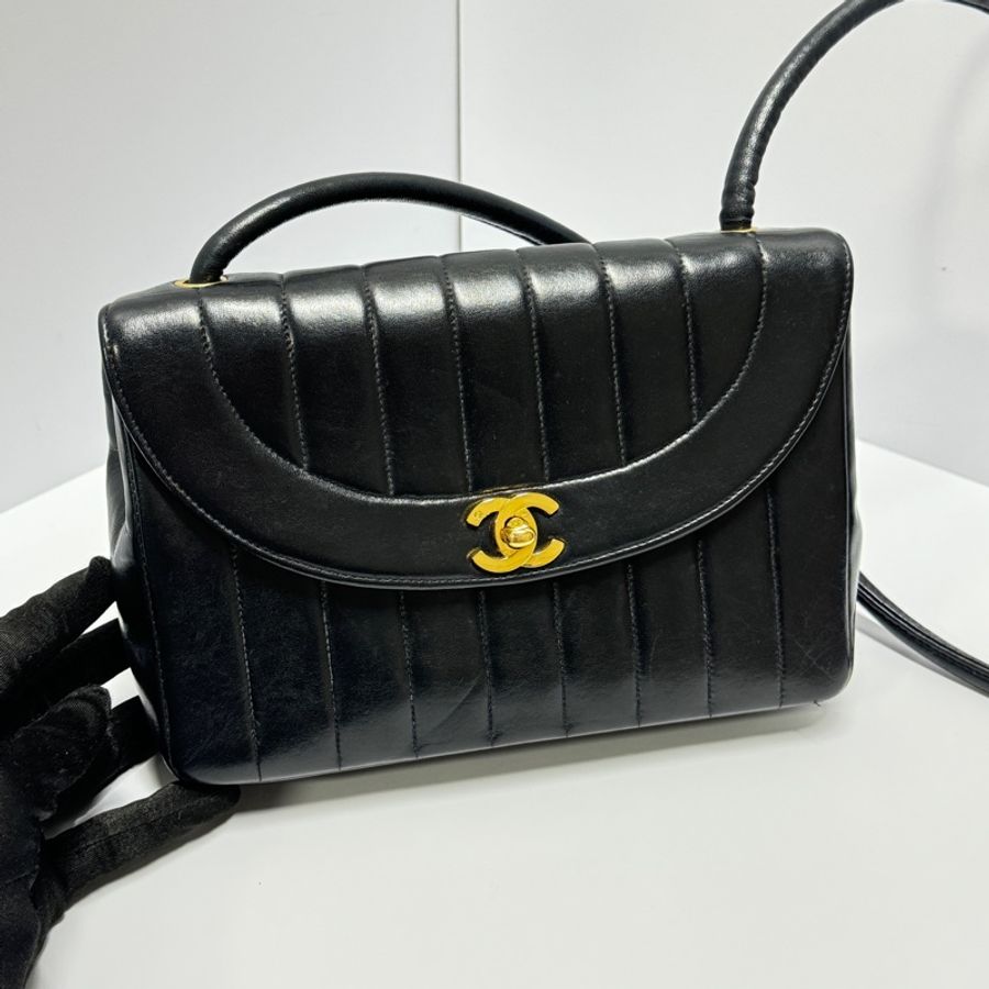 【極新🎁】 Chanel Diana 香奈兒 黛妃包 黑金羊皮 絕版稀有釋出!-17