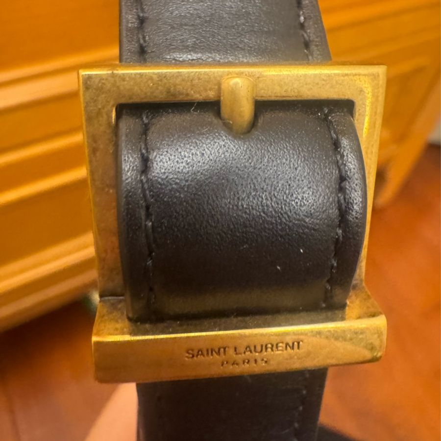 YSL LE 5 A 7 黑 腋下包 近新閒置-12