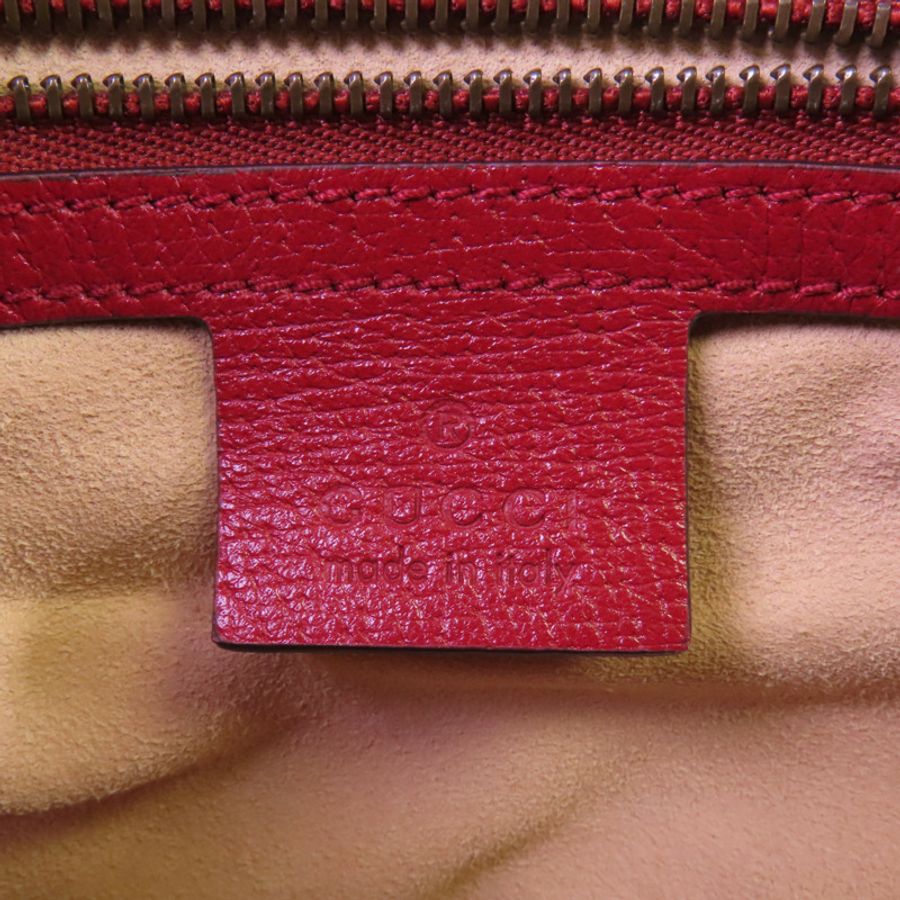 GUCCI 塗層帆布GG Supreme Queen Margaret Medium金扣鏈帶肩背袋-14