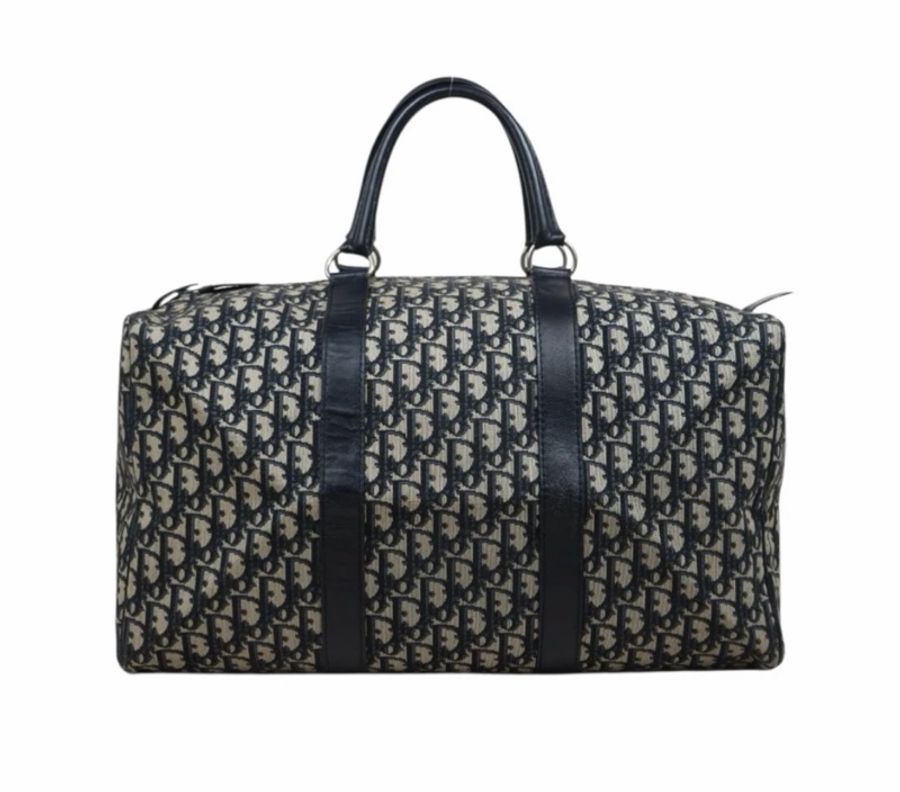 「JL 精品代購」9新 Dior 老花 旅行袋 45-2