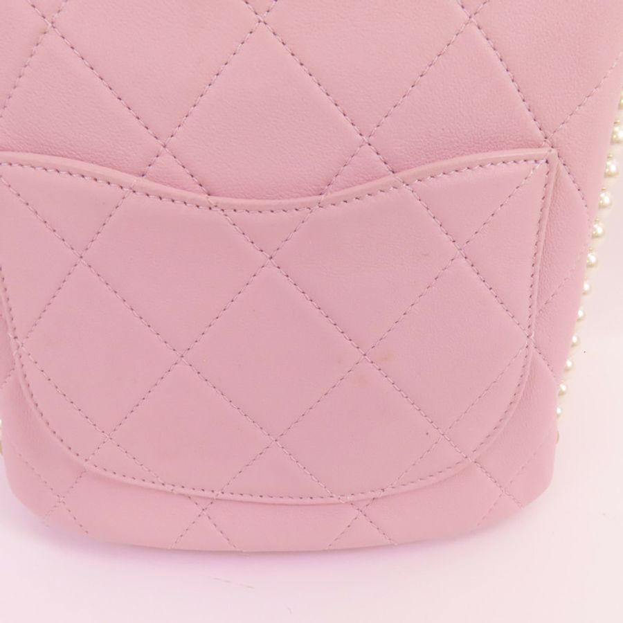CHANEL 牛皮皮革Chain Shoulder金扣肩背袋-2