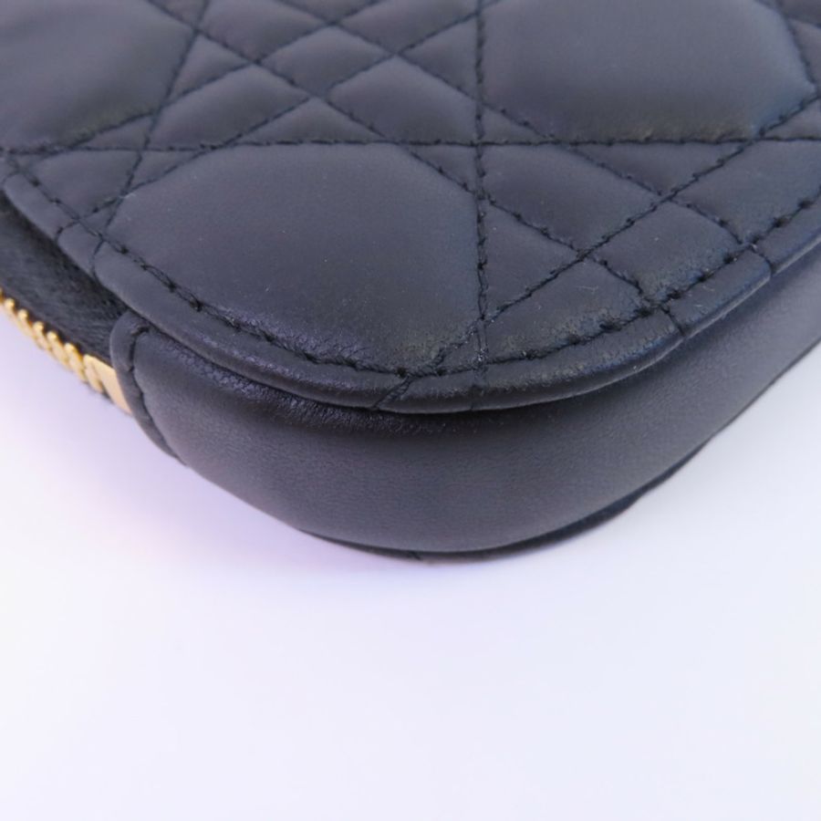 Dior 羊皮皮革Phone Bag金扣手挽肩背兩用袋-5
