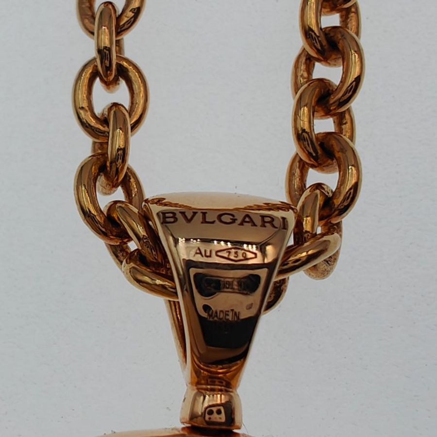 Bvlgari 寶格麗 18K 玫瑰金 Monete 古幣項鍊-7