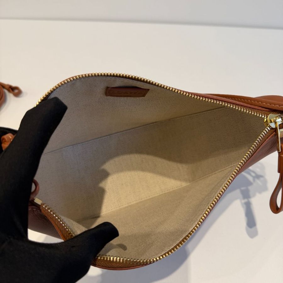閒置新🙌🏻 LOEWE 羅意威 Hammock Hobo 棕-13