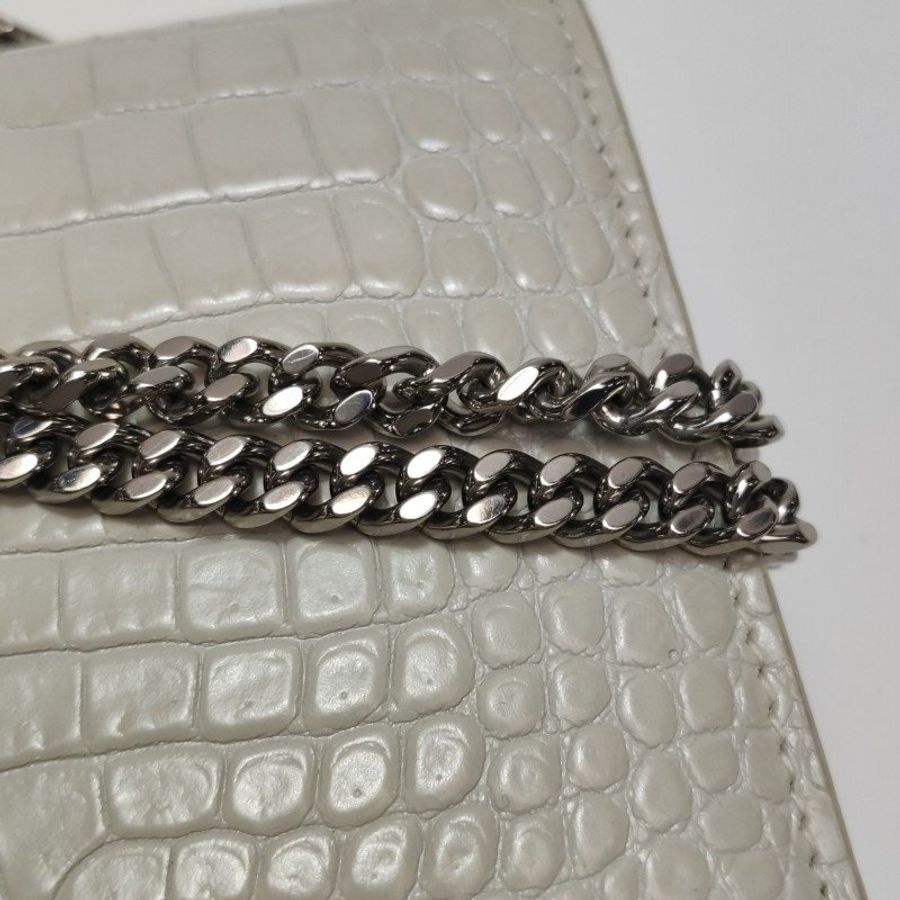 Saint Laurent Kate凱特包小號牛皮鱷魚紋YSL標誌斜挎包單肩包-13