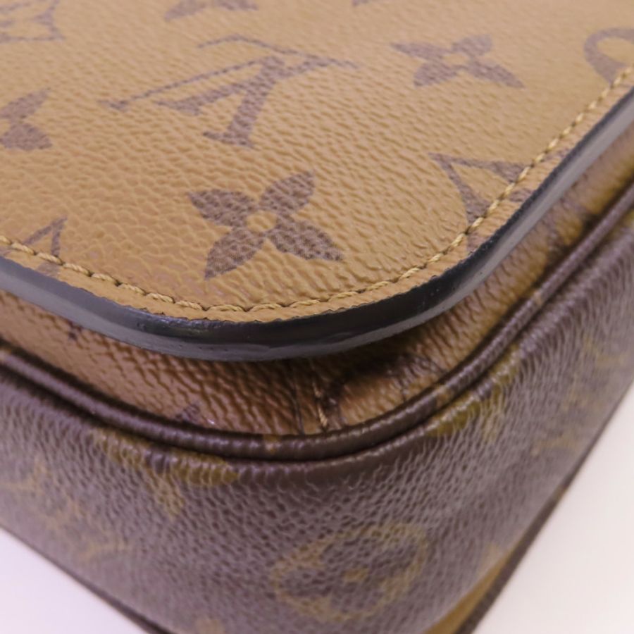 LOUIS VUITTON Monogram Reverse Pochette Metis金扣手挽肩背兩用袋-8