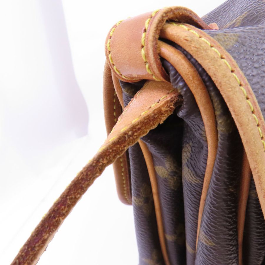 LOUIS VUITTON Monogram Saumur 30金扣肩背袋-23