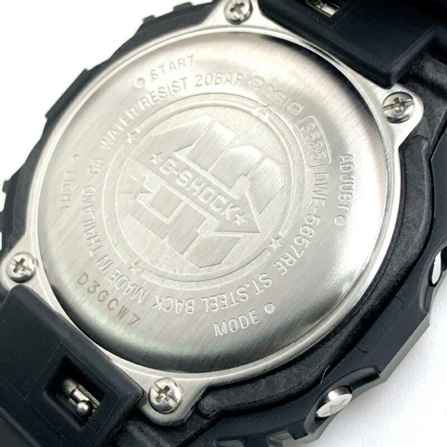 卡西歐 G-SHOCK 手錶 DWE-5657RE-1 40 週年紀念版復刻黑色款,紀念品牌誕生週年,復刻黑色生物質塑膠替換錶圈,所有里程碑紀念款,將於 2023 年 5 月在 Mikunigaoka 商店發售。-7