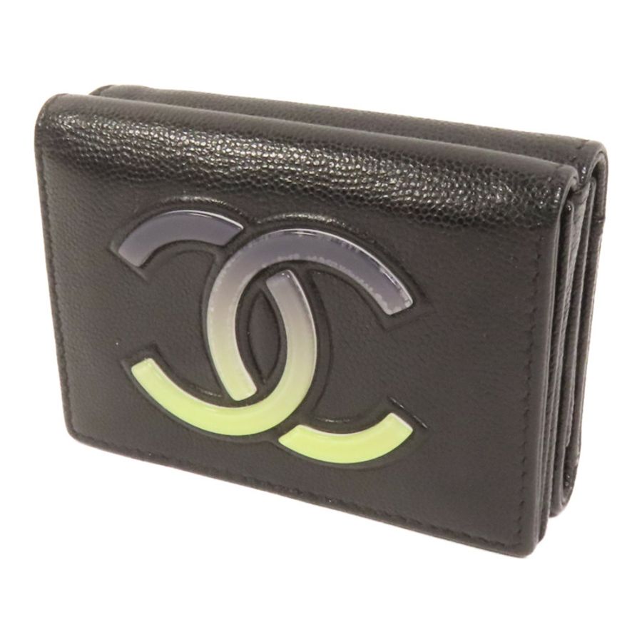 CHANEL 牛皮皮革Fold Walle錢包-2