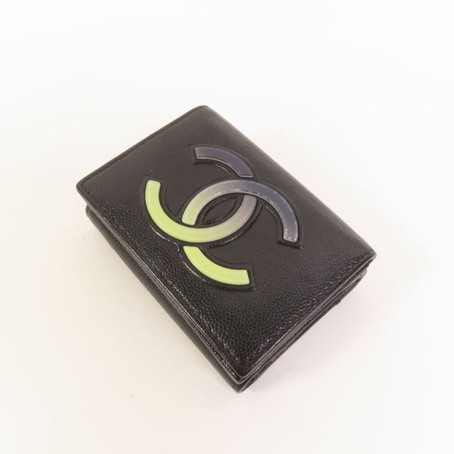 CHANEL 牛皮皮革Fold Walle錢包-3