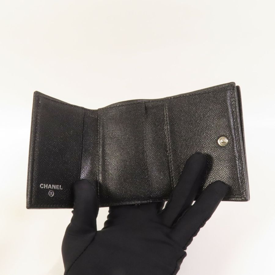 CHANEL 牛皮皮革Fold Walle錢包-5