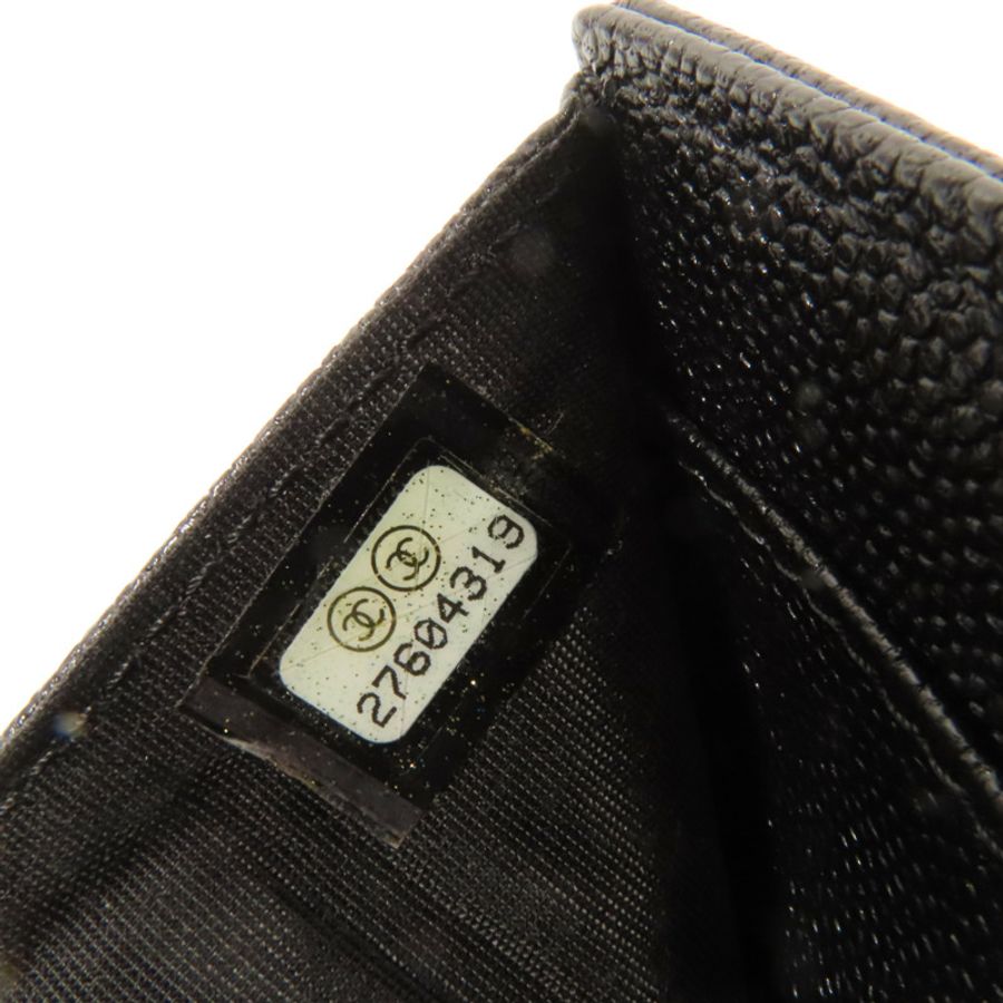 CHANEL 牛皮皮革Fold Walle錢包-9