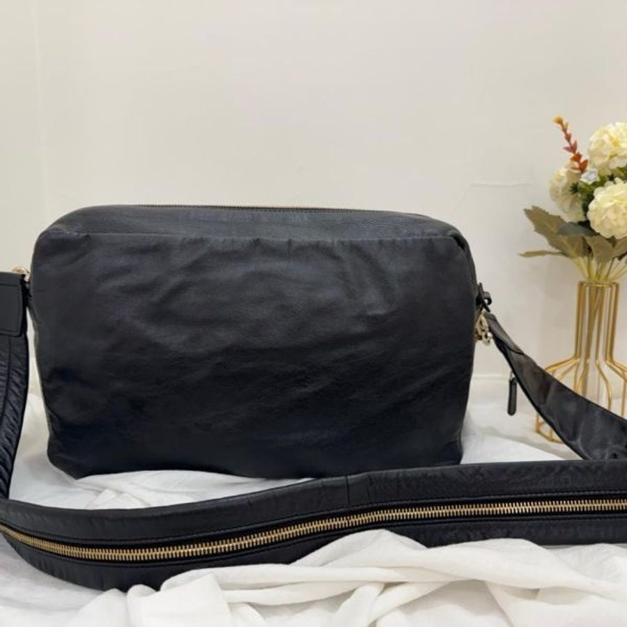 「限時優惠到4/30」Chanel 絨毛皮革拼色相機包 vintage 中古 二手 特價-6