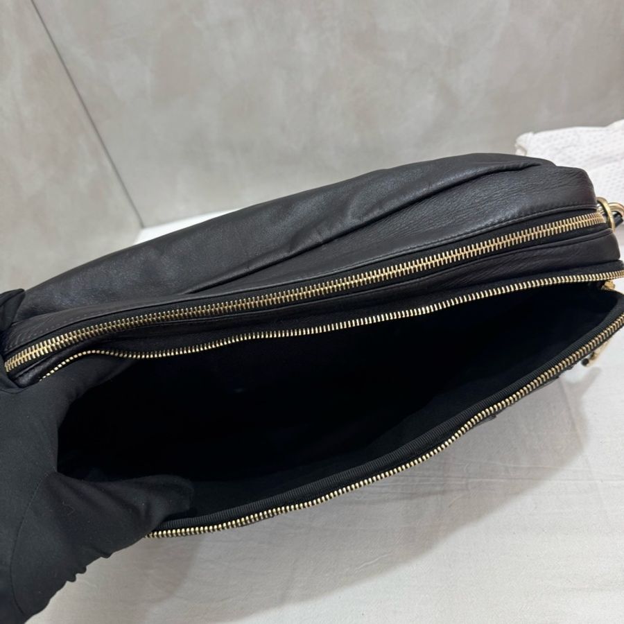 「限時優惠到4/30」Chanel 絨毛皮革拼色相機包 vintage 中古 二手 特價-20
