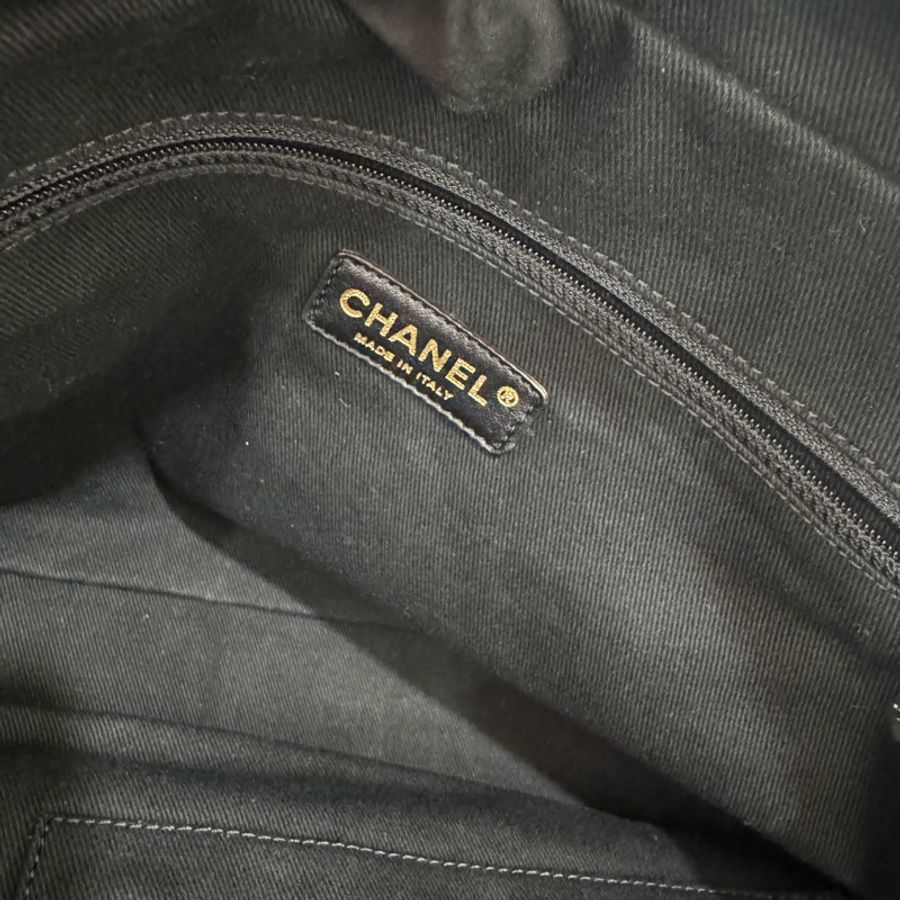 「限時優惠到4/30」Chanel 絨毛皮革拼色相機包 vintage 中古 二手 特價-22