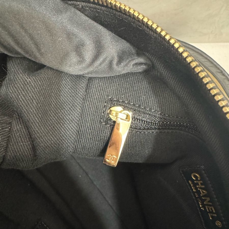 「限時優惠到4/30」Chanel 絨毛皮革拼色相機包 vintage 中古 二手 特價-23
