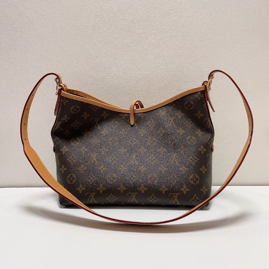 LV 小號老花carryall托特包芯片款 29×24×12 98新配件盒塵袋-6