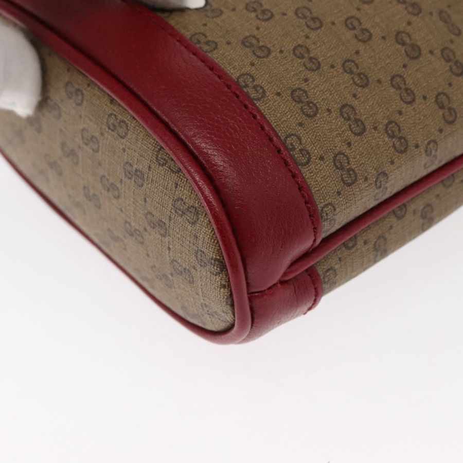 【日本直送】GUCCI Micro GG Supreme哆啦A夢肩包 PVC 米色 金色 647801 正品 161141SM-13