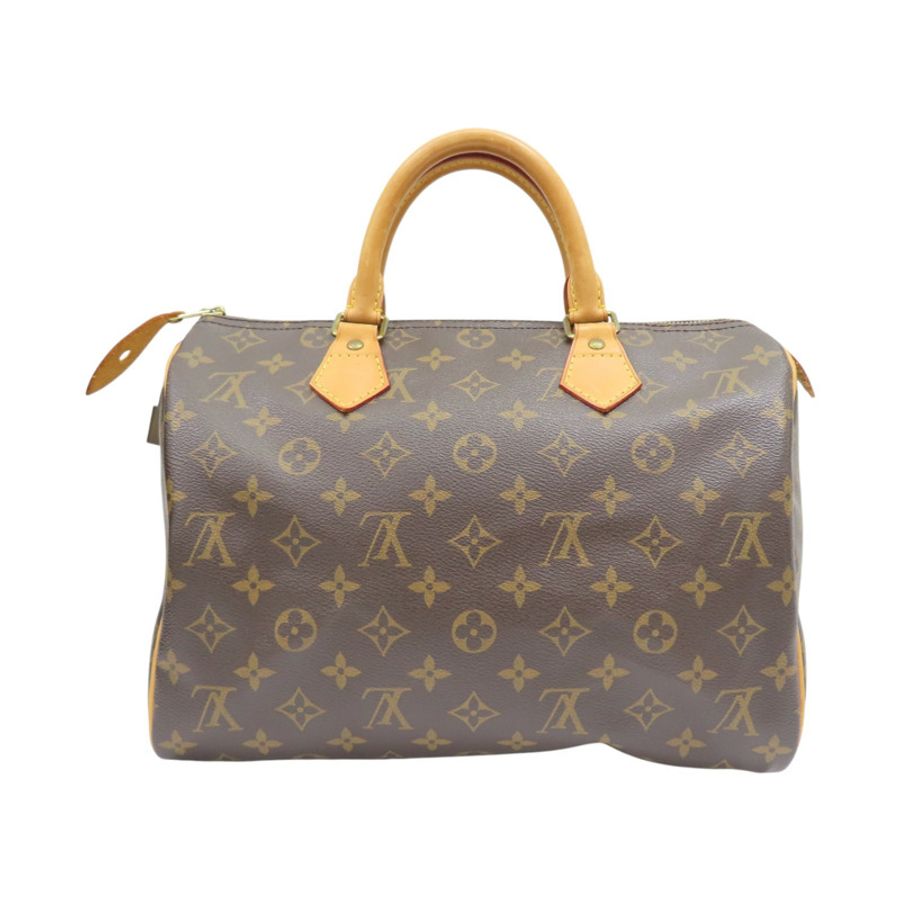 棕色 原花 帆布 Speedy 30 手提包 (無鑰使)【LOUIS VUITTON LV 路易威登】 M41526-1