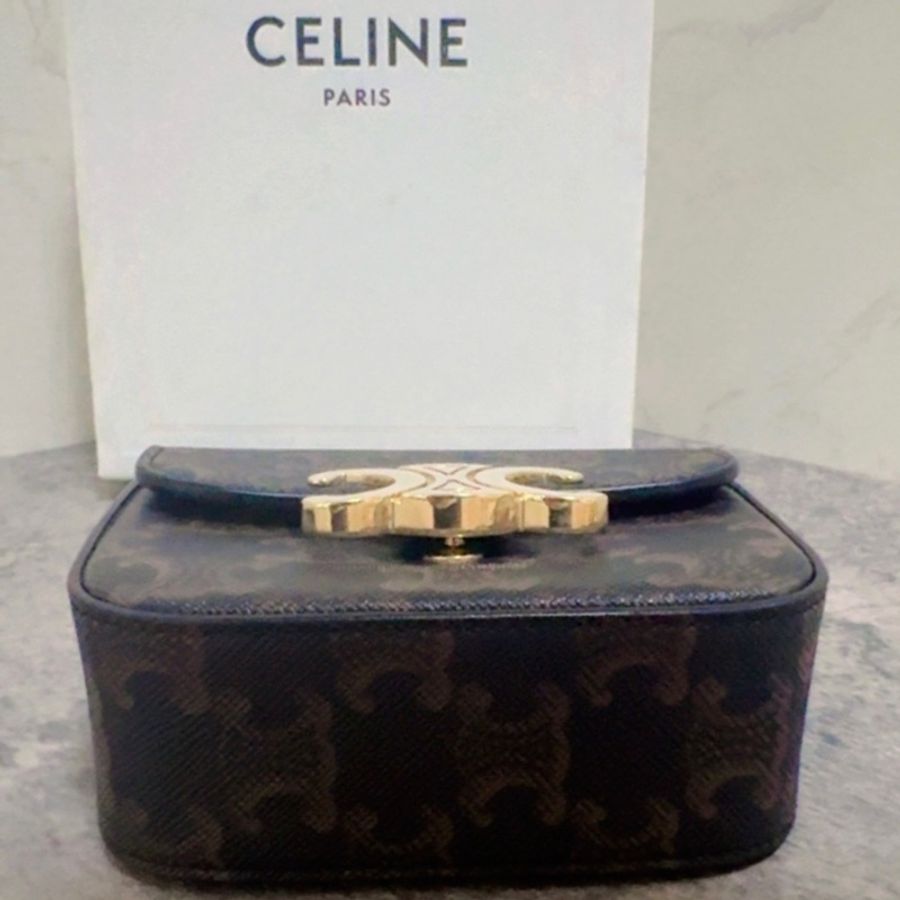 Celine mini triomphe經典提花-2