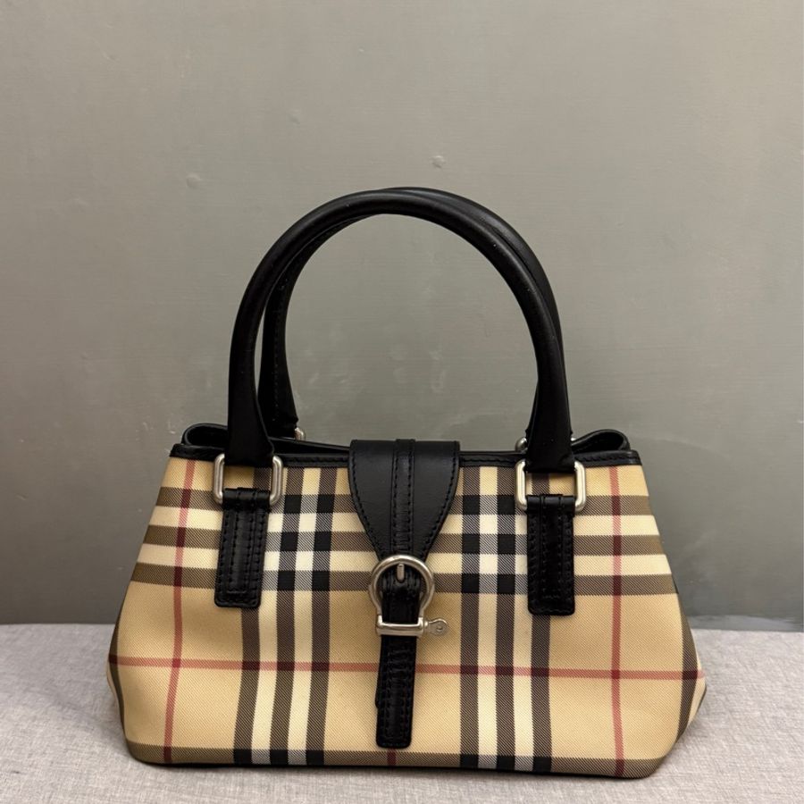 Burberry包經典格紋肩揹包 手提小包 小便當包-0