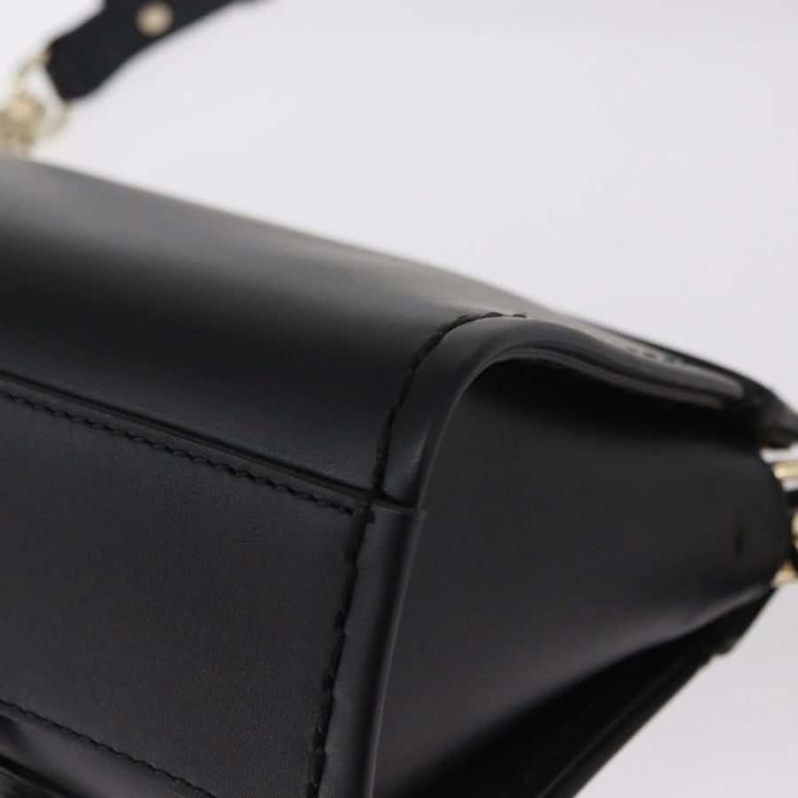 【日本直送】Chloe Edith 肩背包 皮革 黑色 金色 正品 am10259V-15