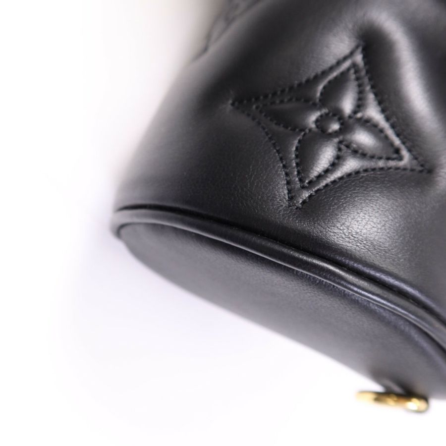 LOUIS VUITTON Monogram Empreinte Papillon BB Bubblegram金扣手挽肩背兩用袋-11
