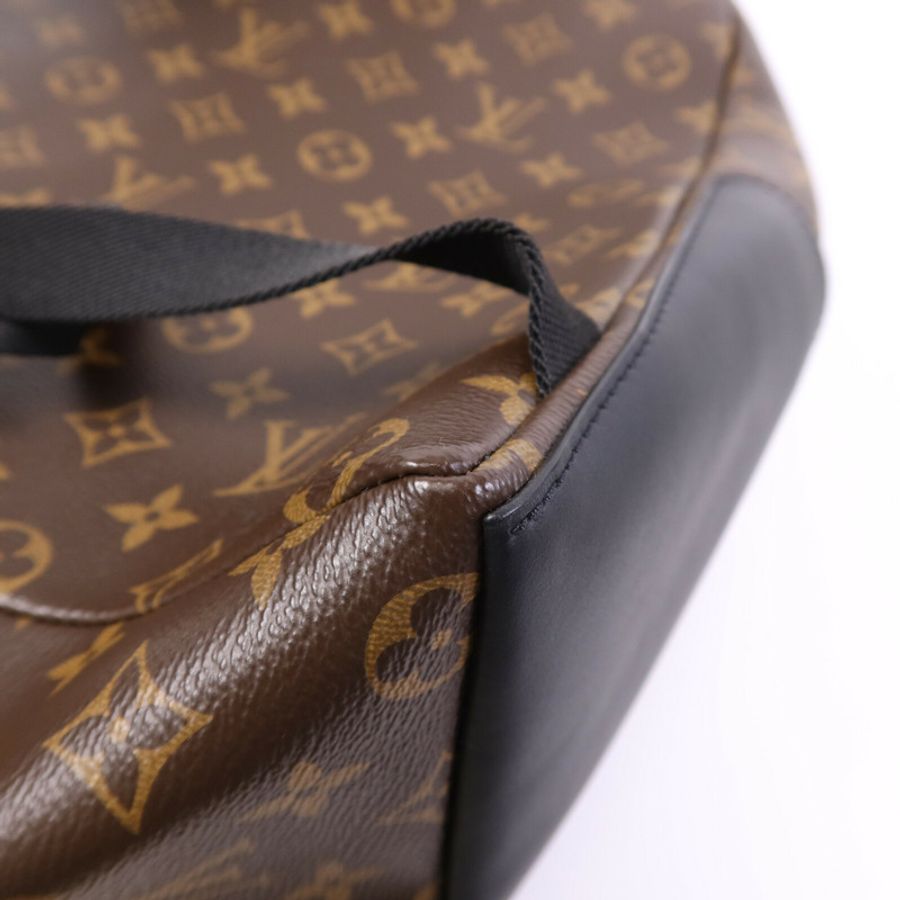 LOUIS VUITTON Monogram Macassar Discovery Backpack PM銀扣背包-11