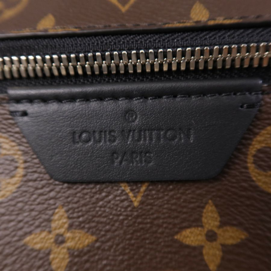 LOUIS VUITTON Monogram Macassar Discovery Backpack PM銀扣背包-13
