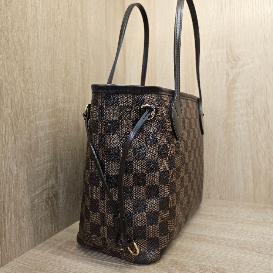 [輕巧適合每天使用尺寸☺️] LV棋盤格金釦NeverFull PM手提肩背包-1