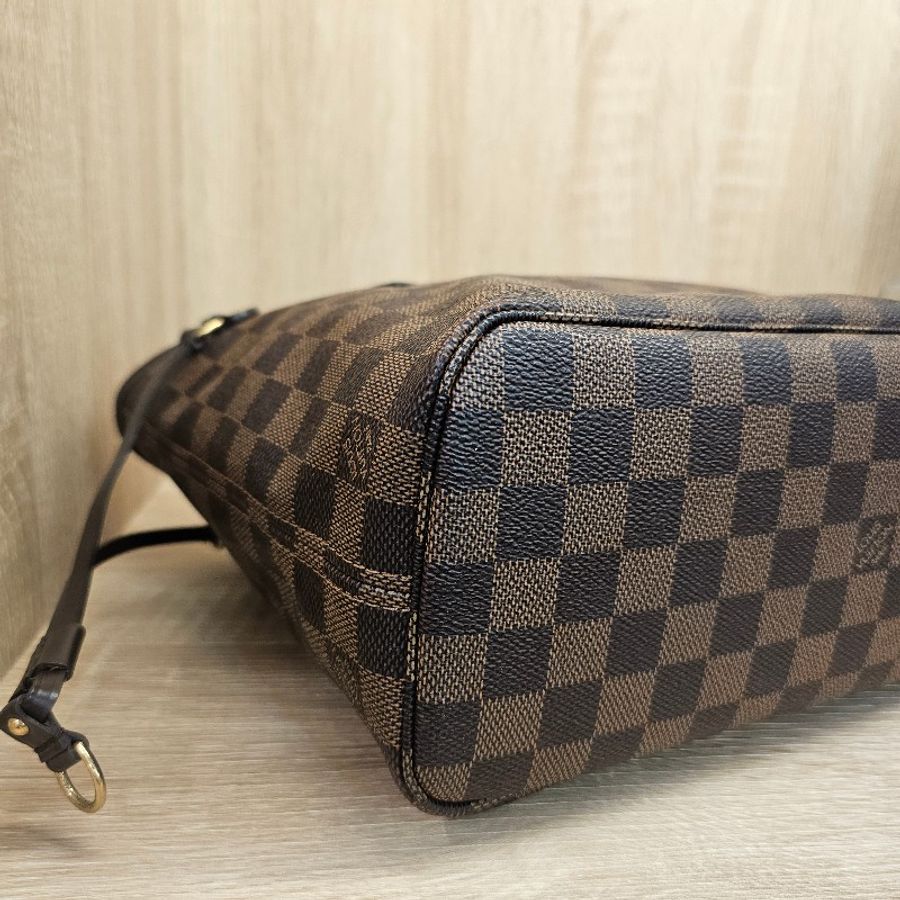 [輕巧適合每天使用尺寸☺️] LV棋盤格金釦NeverFull PM手提肩背包-6