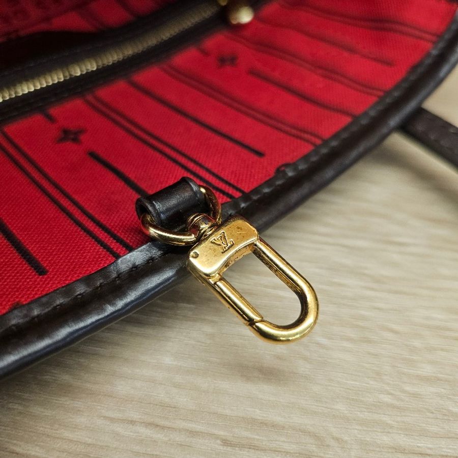 [輕巧適合每天使用尺寸☺️] LV棋盤格金釦NeverFull PM手提肩背包-21