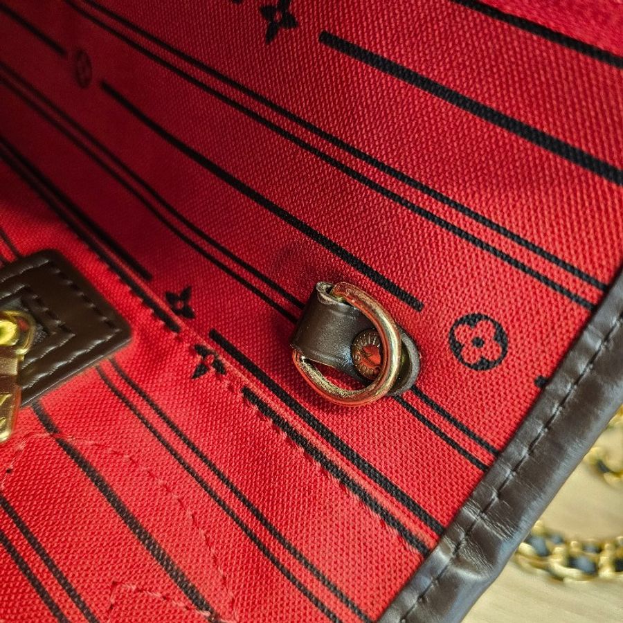 [輕巧適合每天使用尺寸☺️] LV棋盤格金釦NeverFull PM手提肩背包-22