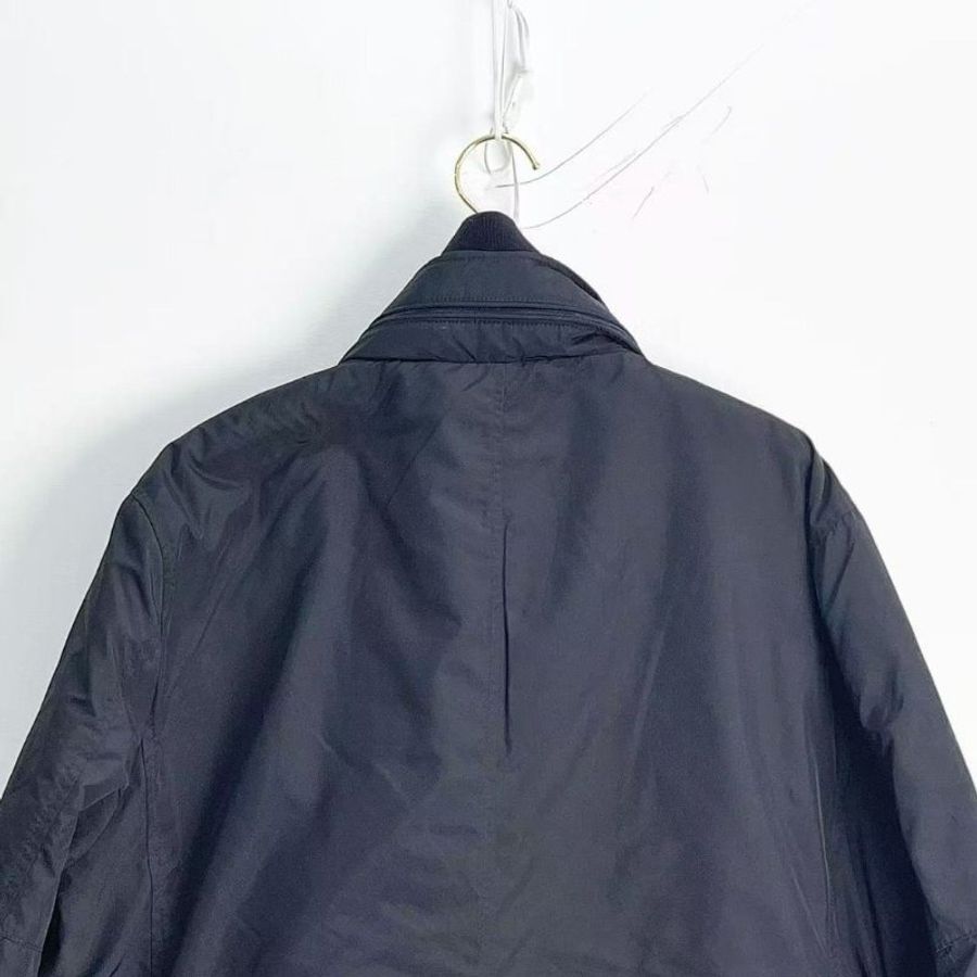Moncler 男款黑色雙層領羽絨外套 衣長80cm,胸圍110cm, 9新 配件塵袋-4