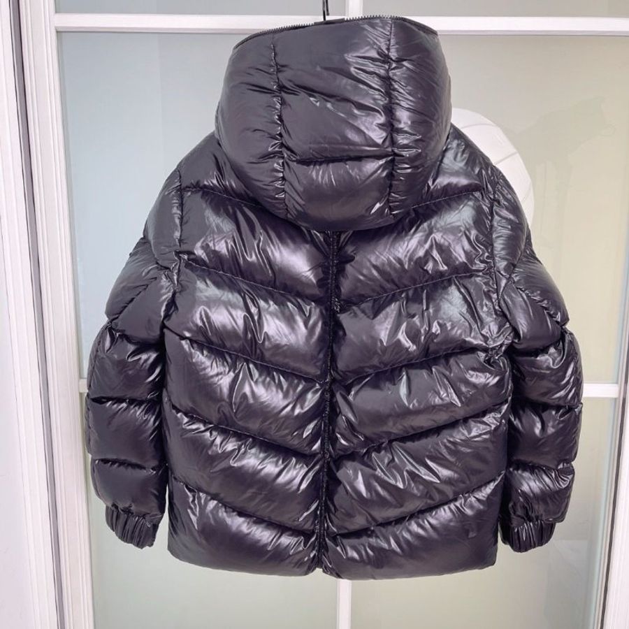 Moncler FW22 Clair 黑色亮面連帽短款羽絨外套2碼 近新閒置 配件塵袋-4