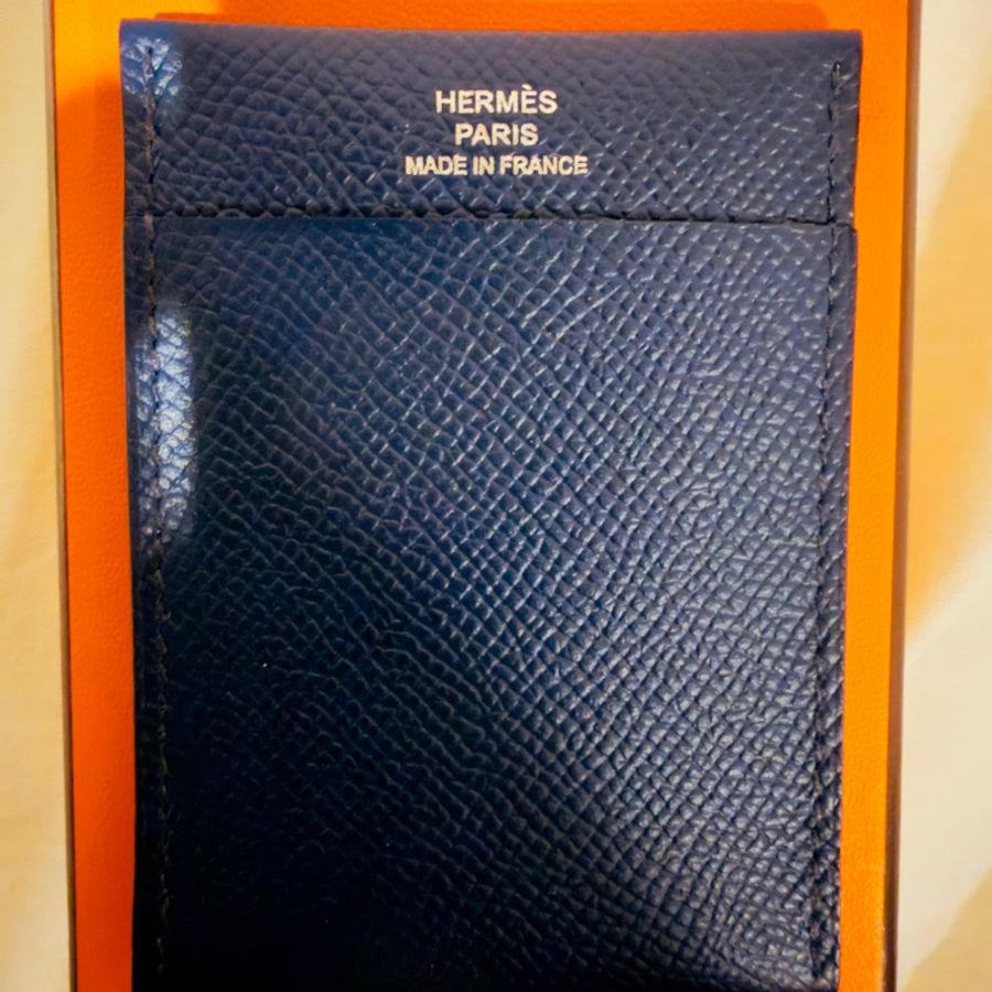 Hermès Hermes MC2 Gama Card Case Blue 名片夾-5