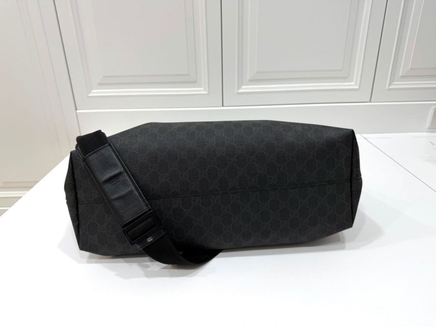 GUCCI pvc GG 壓紋 黑色 托特包 肩背包 斜背包 側背包 登機包 登機袋 購物袋 購物包-10