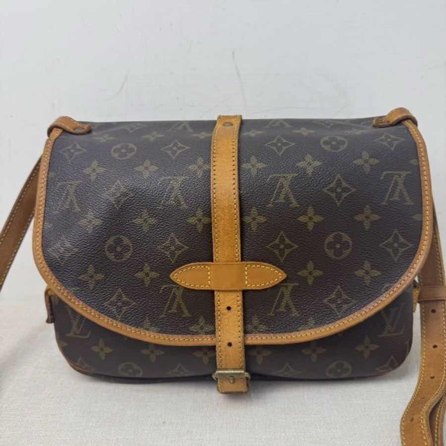 (出清優惠)Louis Vuitton 經典老花 雙子星 雙面馬鞍包 中古 vintage-4