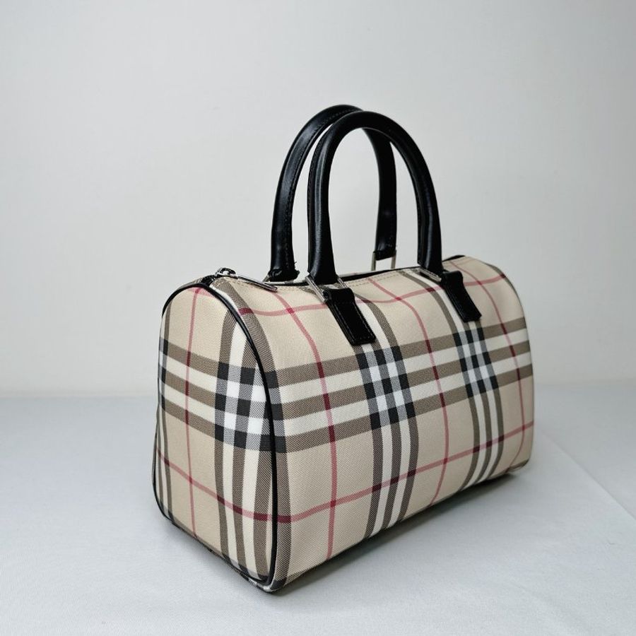 BURBERRY Nova經典格紋波士頓包-3