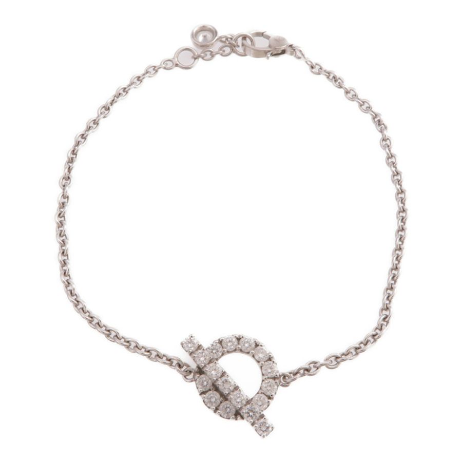 HERMES 18K白金Finesse Bracelet手鏈-3