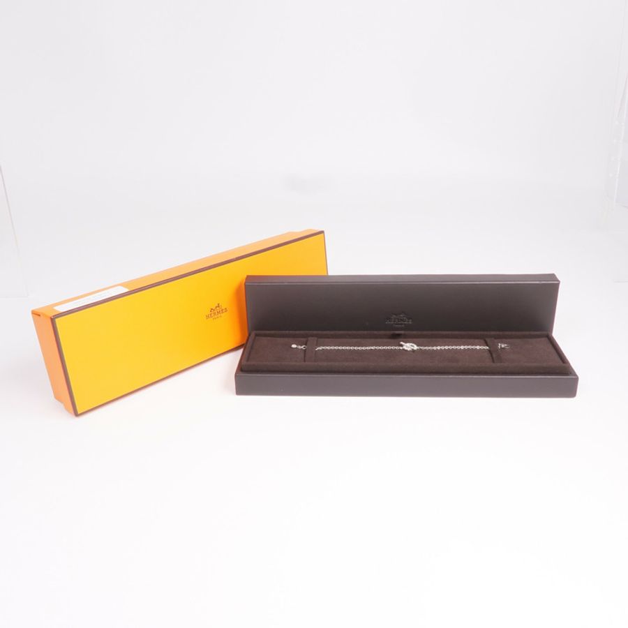 HERMES 18K白金Finesse Bracelet手鏈-9