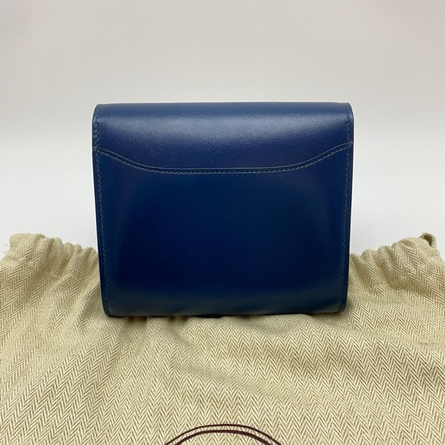 HERMES 銀扣康康錢包 13*11*3 98新配件塵袋-5